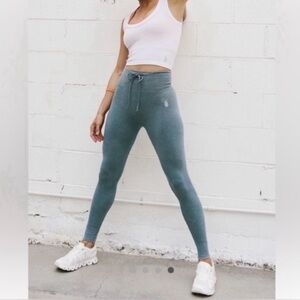 Free people go to legging in color washed deep water
